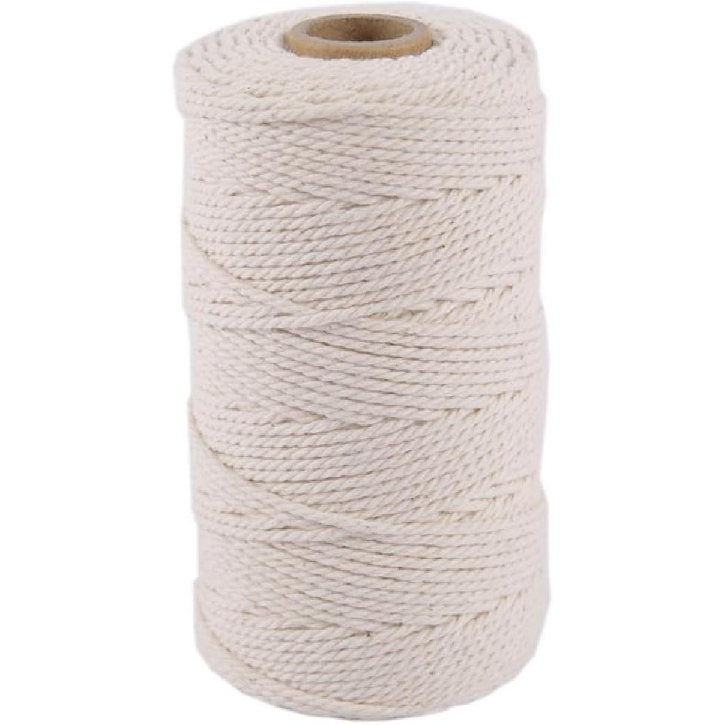 328ft Butchers Cotton Twine String 2mm Cooking Twine Food Safe for Bakers, Meat and Roasting, Gift Wrapping, Crafting & Knitting 328ft