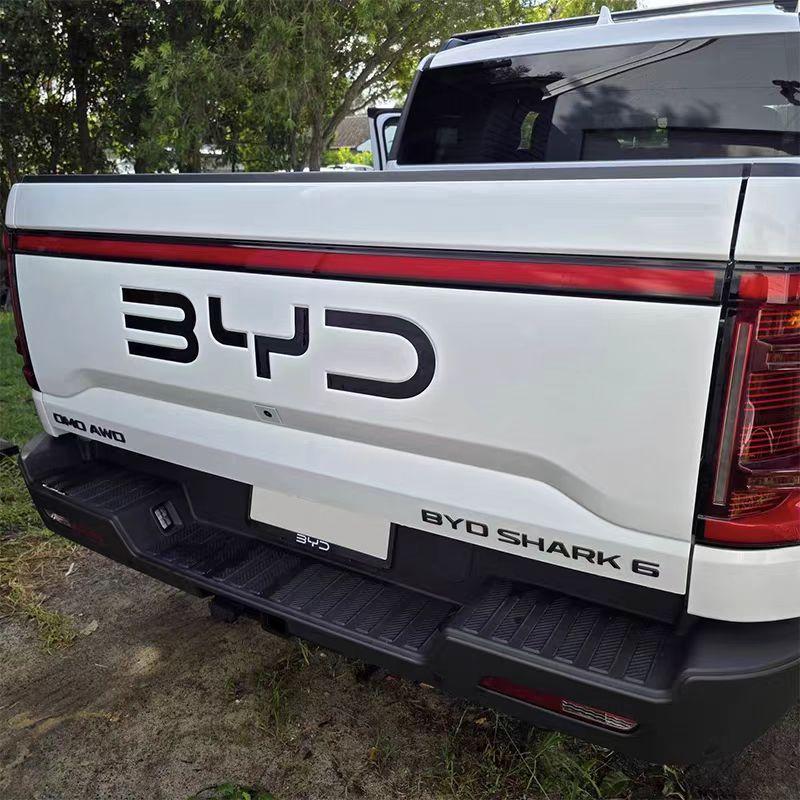 For BYD Shark 6 2025+ Front Badge Letter Sticker Logo And Trunk Badge Logo Sticker Decorative 3D Sticker Cover Accessories Tools