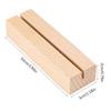 10 PCS Wood Place Card Holders Wood Sign Holders Table Number Holder Stands Name Card Holders for Wedding Table Setting