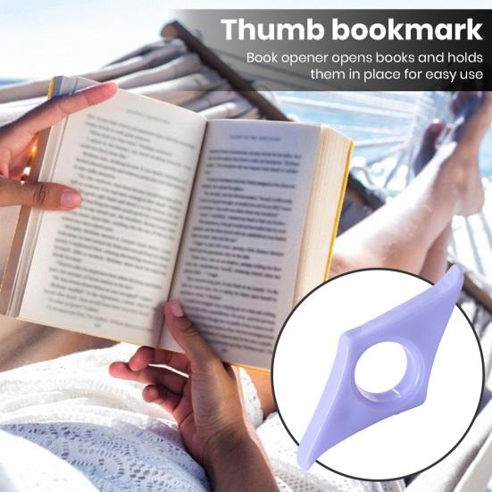 Book Page Holder Compact Size Lightweight Reusable Thumb Ring Book Page Holder Bookmark Stationery Accessories