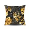 New Nap Pillow Green Leaves Sofa Plush Pillow Cover Home Bedroom Sofa Summer Pillow Cover