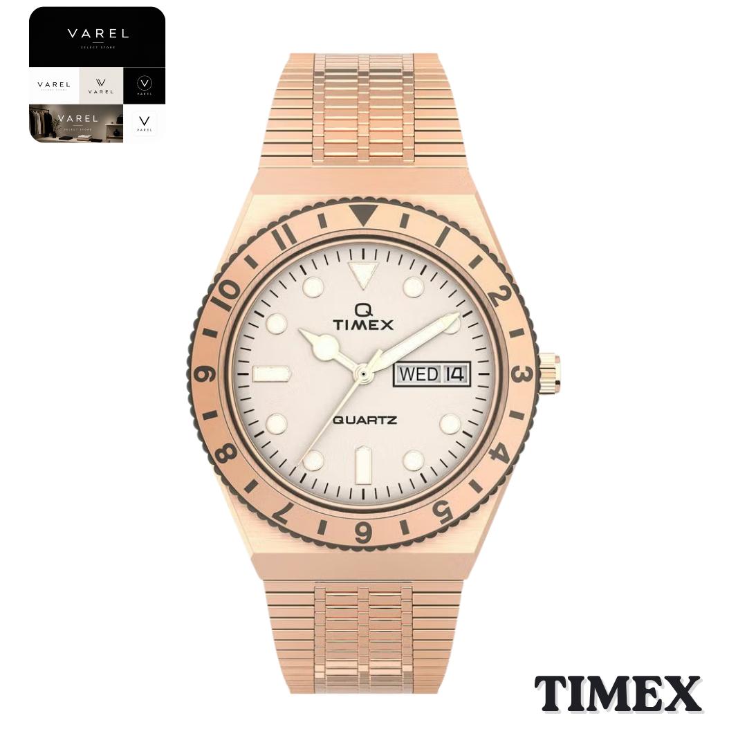 TIMEX TW2U95700 Q Timex 36 мм Кварцевые часы Розовое золото Нержавеющая сталь Япония Оригинал