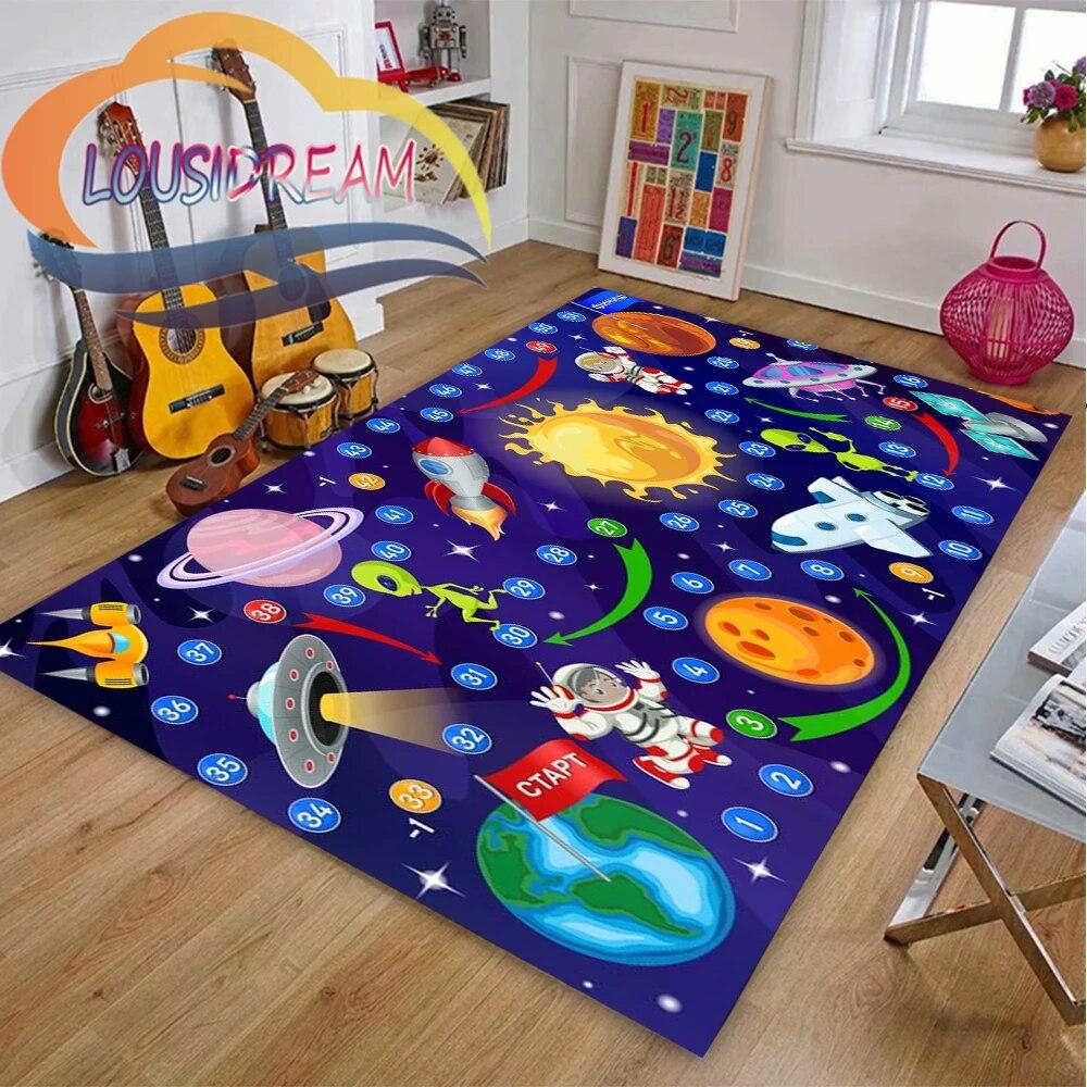 3D Pattern space universe  vector and many planets in galaxy-Popular Cushion In Europe  America Fashionable Carpet