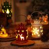 Nordic Style Christmas Lantern with Electronic Candle - Creative Festival Decoration Ornaments