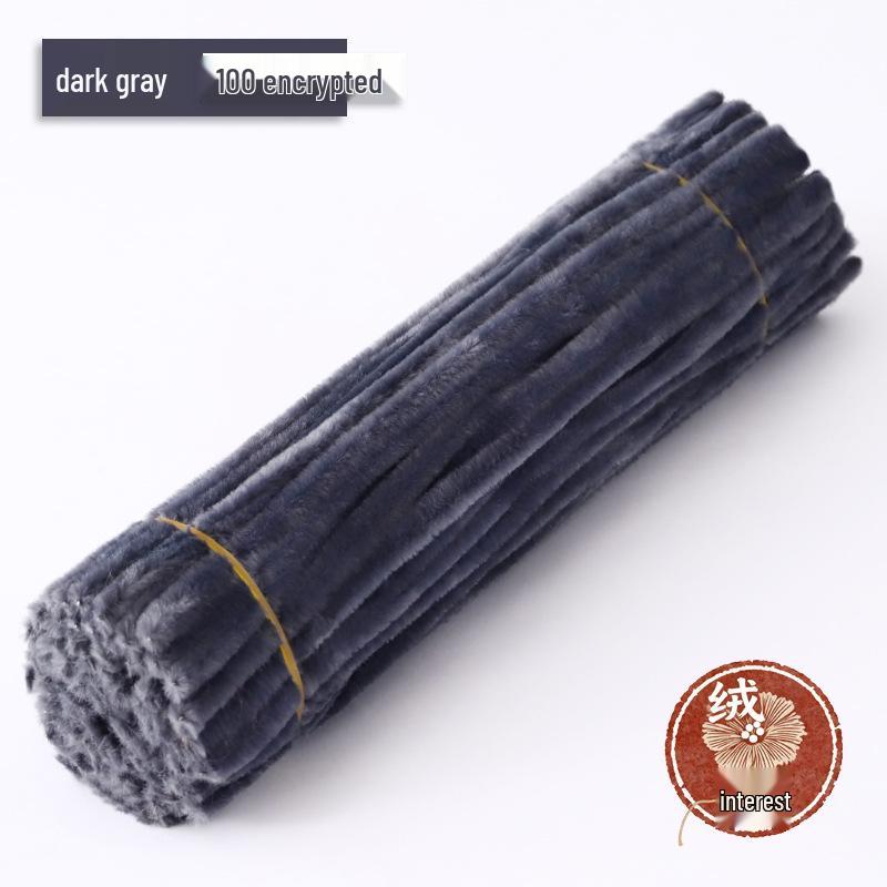 Macaron Twist Stick: Encrypted Velvet & Faux Plush Chenille Stems - DIY Mixed Color Craft Pack