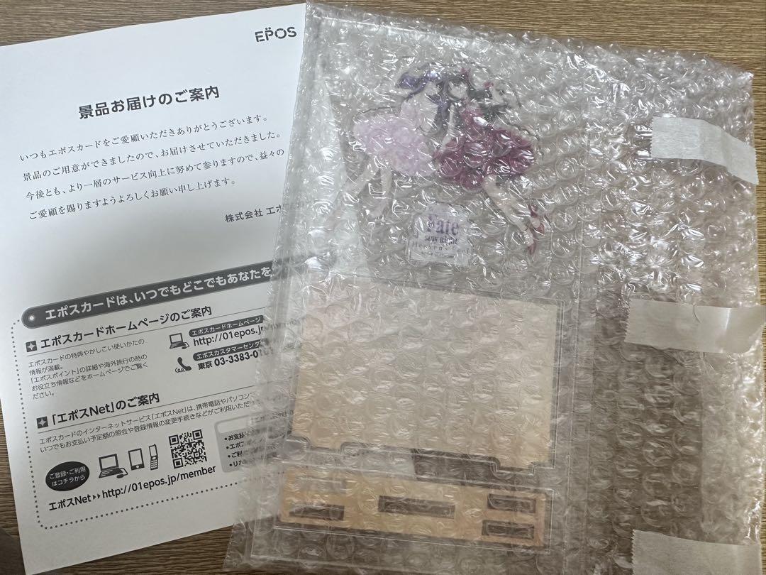 

[Б/У] Fate/stay night акриловая подставка Сакура Мато и Рин Тосака, не для продажи, карта EPOS