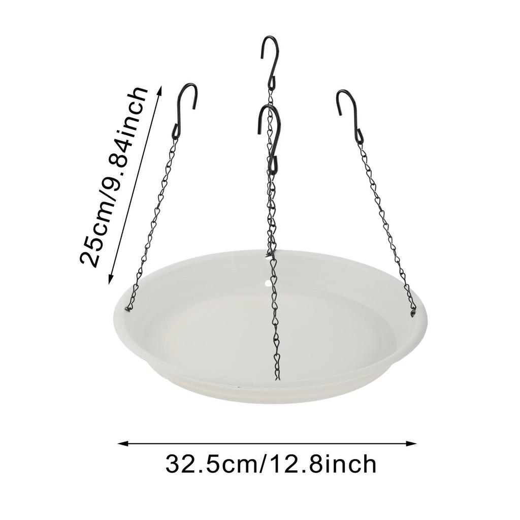 Hanging Bird Feeder Tray Large Capacity Platform Easy Clean Waterproof Bird Feeding Station for Backyard Garden Outside