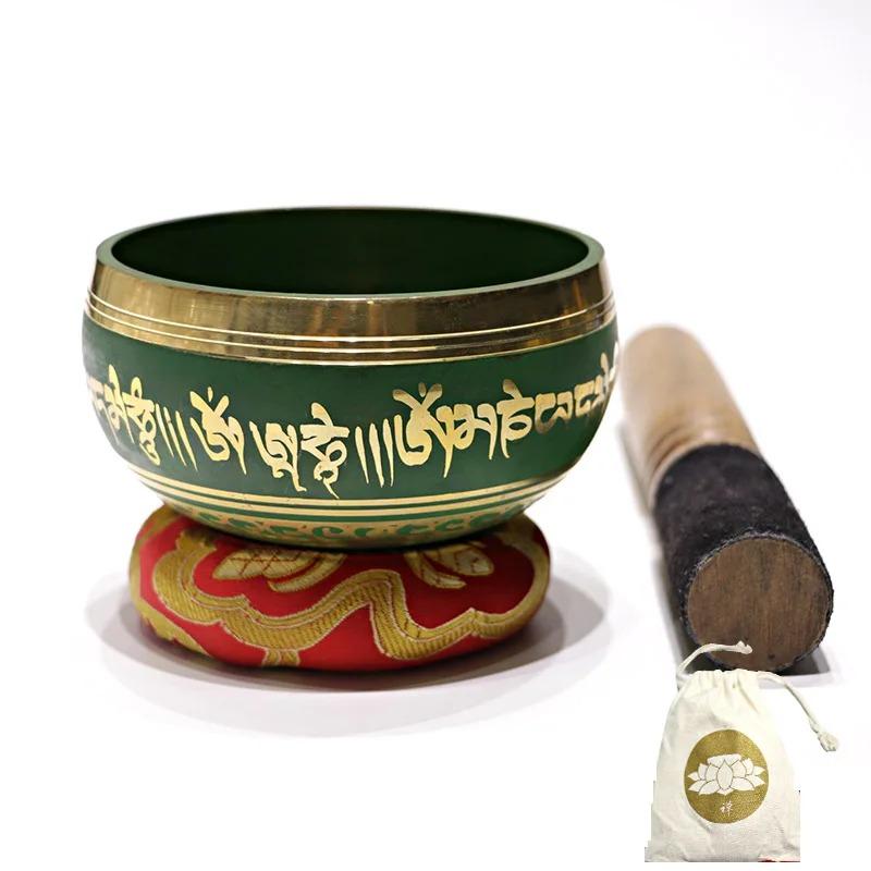 Mosiężna misa śpiewająca, instrumenty perkusyjne, medytacja, joga, muzyka, metalowa misa, łagodzenie stresu, leczenie