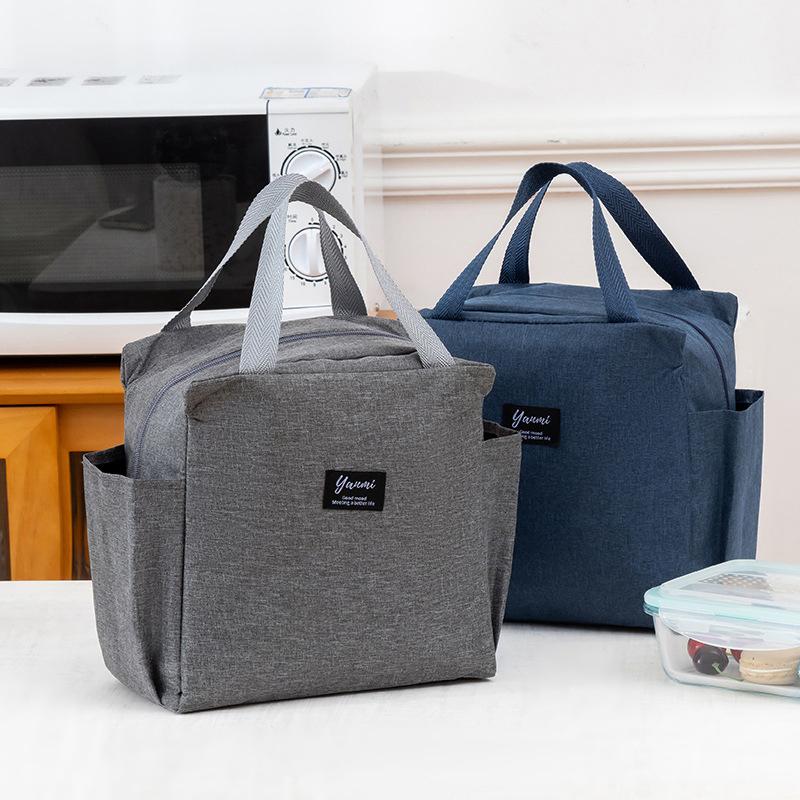 Sac à déjeuner multifonctionnel grande capacité Oxford imperméable portable à fermeture éclair sacs à déjeuner thermiques pour femmes hommes boîte à déjeuner