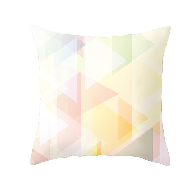 Household Products Colorful Printed Geometric Mirror Space Pillow Case Cushion Waist Pillow Case
