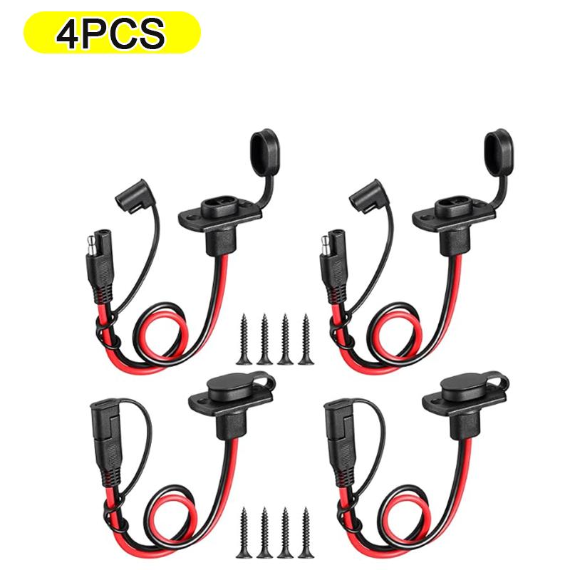 1PC SAE Quick Connector Harness SAE Adapter Male Plug to Female Socket Cable 12AWG SAE Extension Cable for Solar Panel Charger