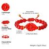 Multi-color Transparent Fox Jade Glass Beaded Bracelet, Handmade Braided Rope Charm Lucky Bracelets,Women's Jewelry Gifts