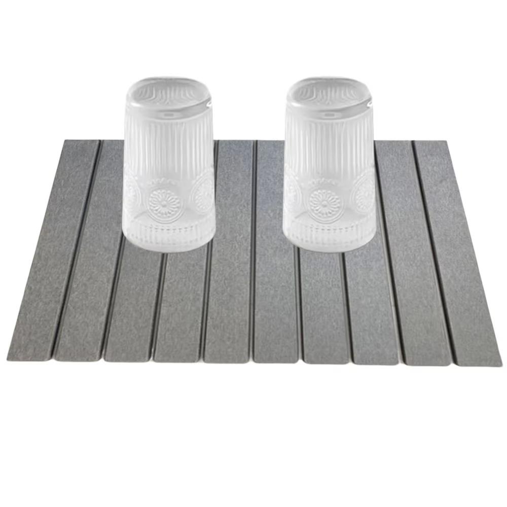 Diatomaceous Stone Dish Drying Mat Absorbent Placemat Bathroom Rug Dish Drainer Mat Crockery