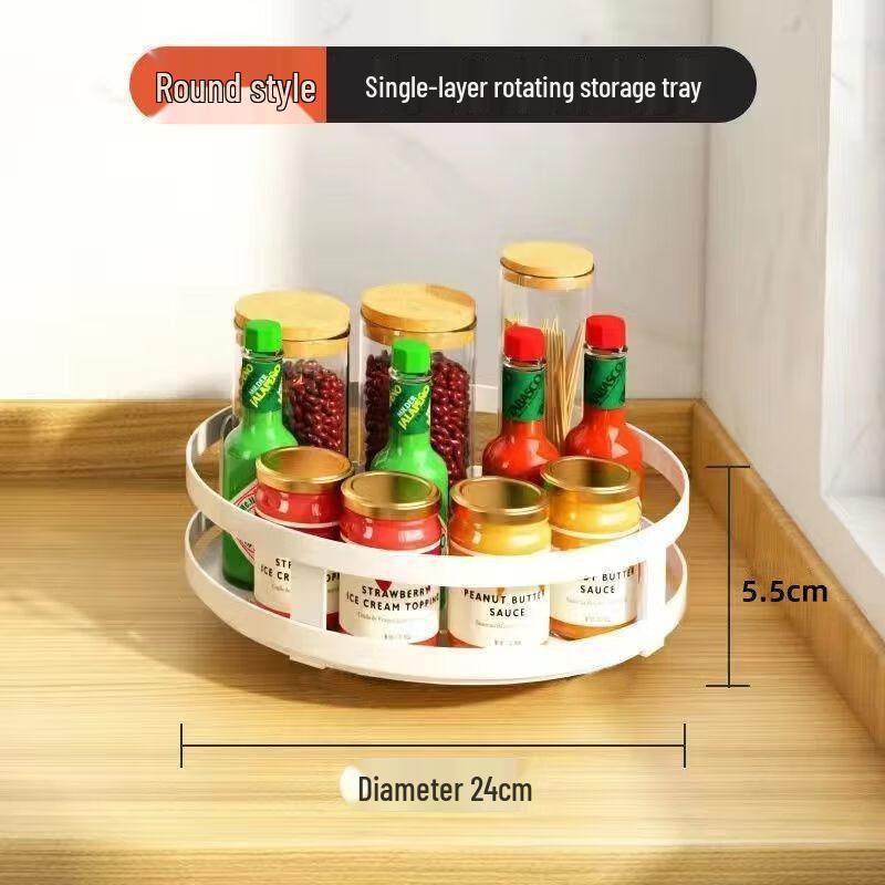 Miling 360-Degree Rotating Kitchen Storage Rack