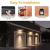 LED Solar Wall Lamp IP65 Waterproof Intelligent Induction 3 Lighting Modes  Tungsten Lamp Household Garden Light Villa Lighting