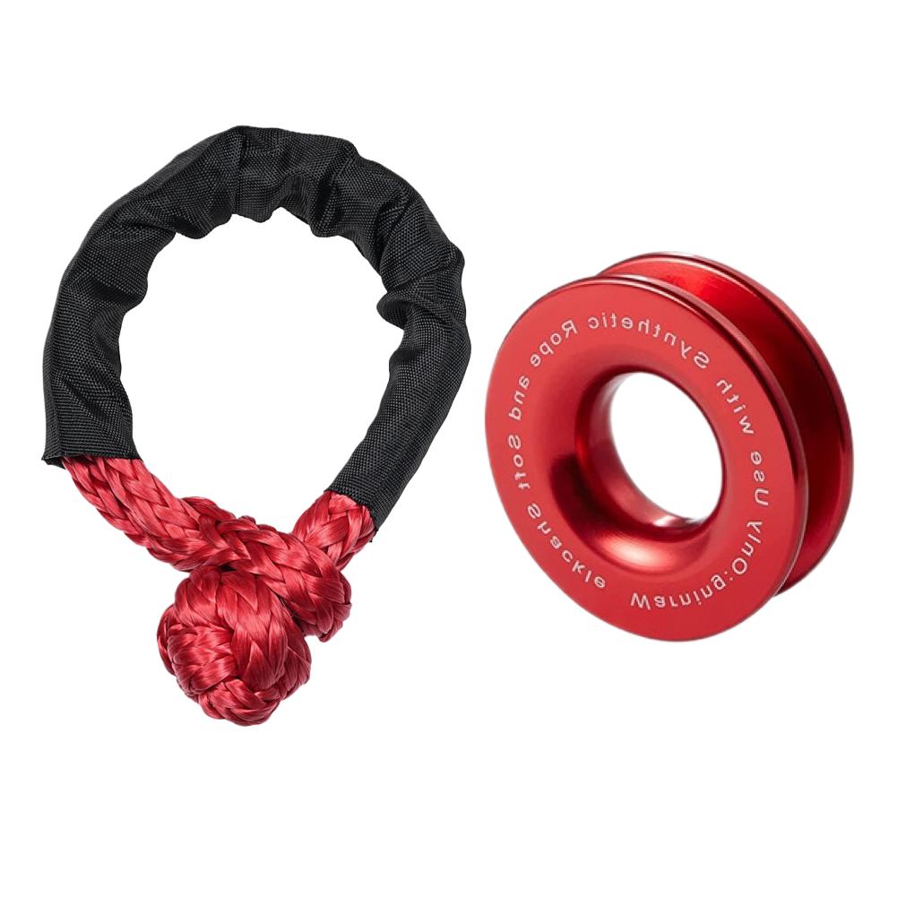 Lano k navijáku Syntetické měkké oko Nebo sada recovery kroužků Odolná oka Ochranný návlek Pro recovery nákladního vozidla