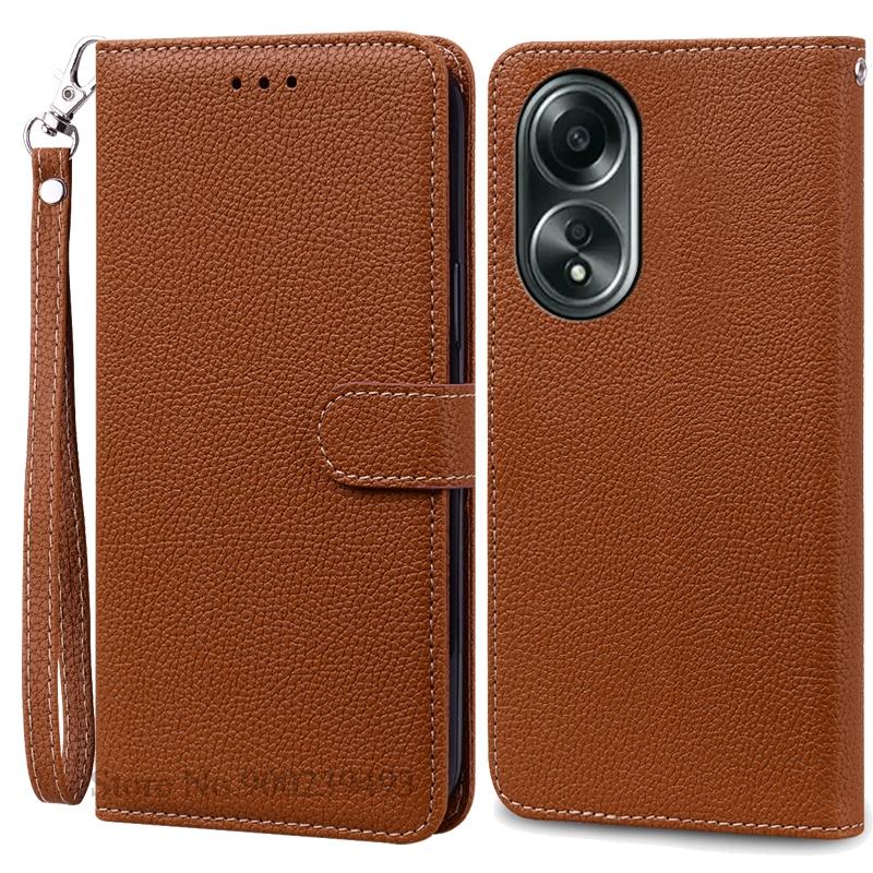 A58 A 58 Case For OPPO A58 Case Silicone Wallet Flip Leather Case For OPPO A58 4G Case Book Cover For OPPO A58 5G Phone Fundas