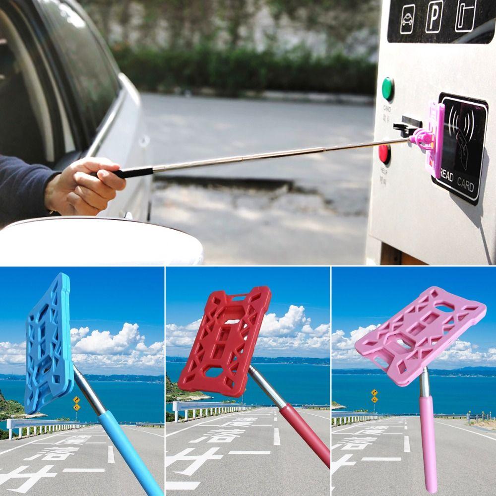 Contactless Parking Toll Paying Rod 20-60cm Telescopic Rod Payment Rod  For Car Transportation