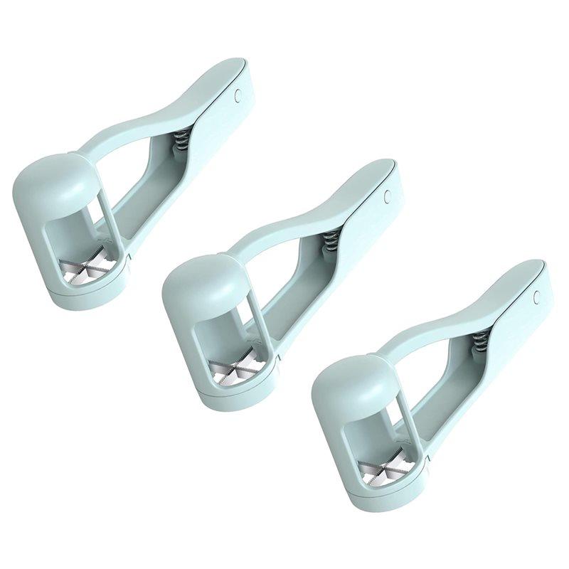 

For Baby For Toddlers 3Pcs Stainless Steel For Fruit Salad Decorations, Grape Cutter, Grape Slicer Kitchen Gadget