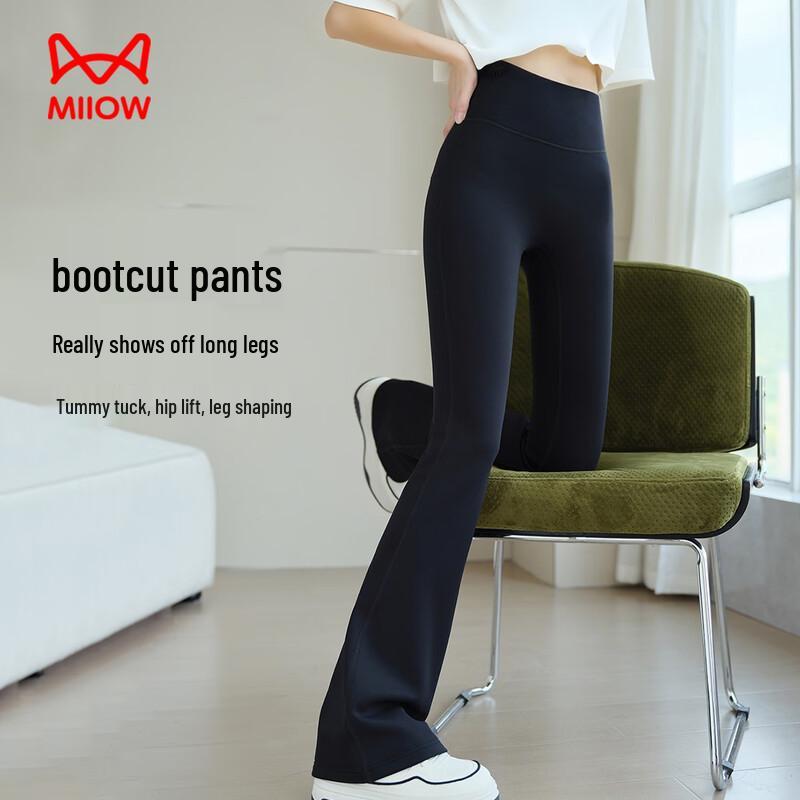 Mao Ren Women's High-Waist Bootcut Shaping Leggings
