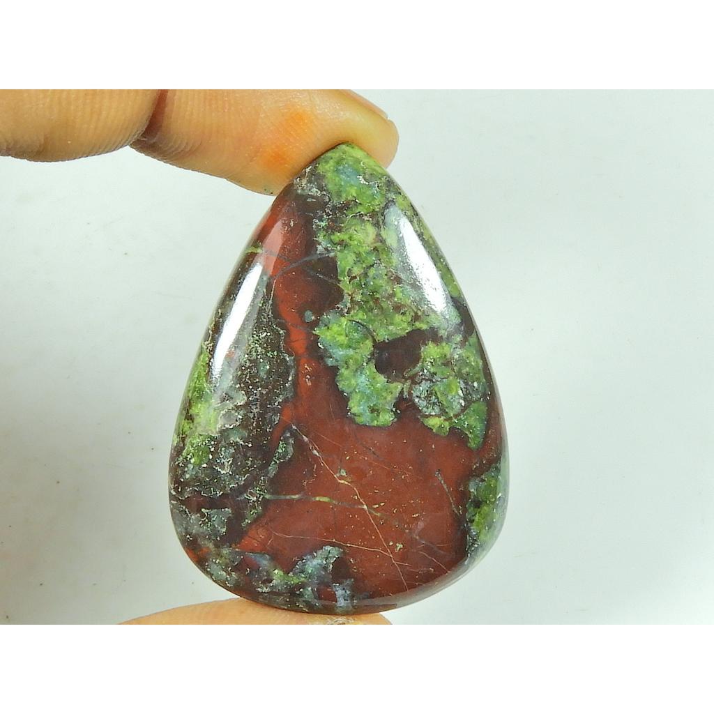 28X39X05 MM Natural Dragon Jasper Pear Shape Cabochon Loose Gemstone 53Cts. SY-472