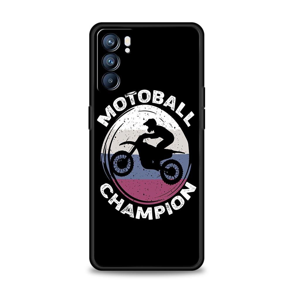 Moto Cross Motorcycle Phone Case For OPPO Find X5 A54 A53 A52 A9 2020 A15 A95 A76 A74 A12 Reno7 SE Reno6 Pro Plus 5G Cover