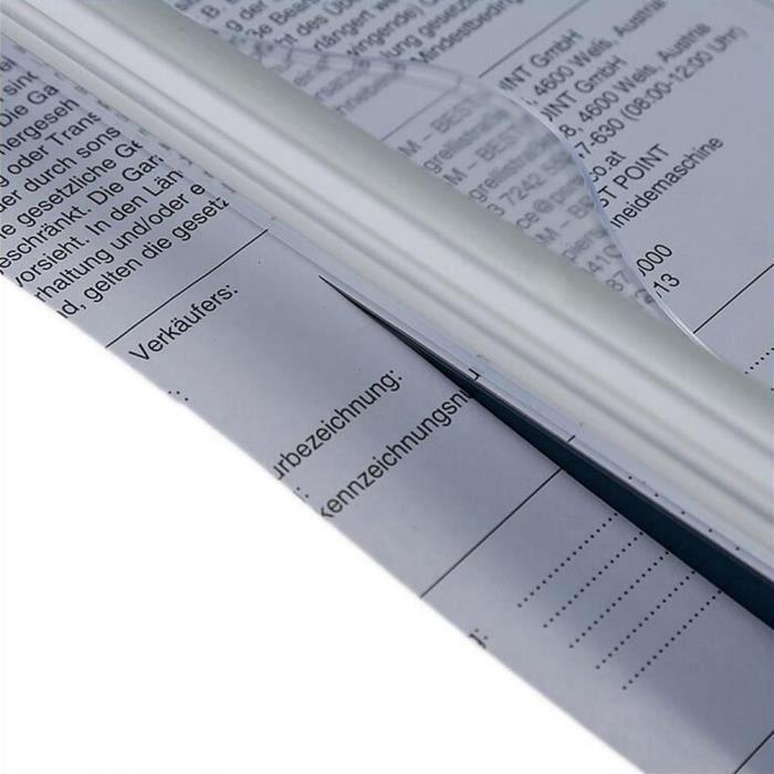 Massicot papier a4 - yosoo - 320 x 160 mm - coupe jusqu'à 10 feuilles - lame métal rotative - pince transparente