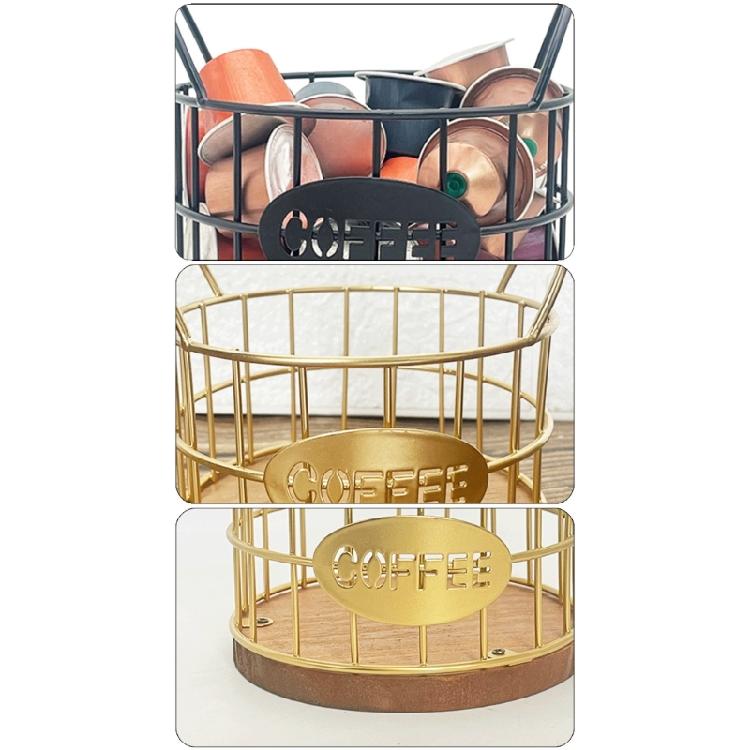 Coffee Pods Organizer Large Capacity Storage Basket Coffee Pods Holder Organizer