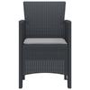 Garden Chair 2 pcs Anthracite 53 x 49 x 85 cm Polypropylene