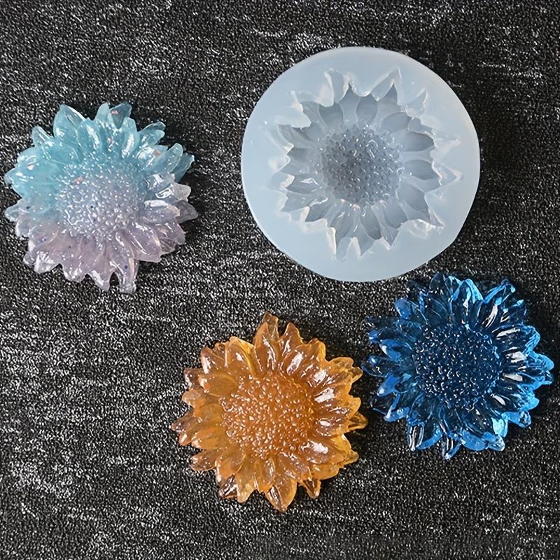 Sunflower Silicone Mold for Candle Making Ideal for Soap,Resin Clay Crafts,DIY Decor, Round Flower Design,for Home Decor Gift