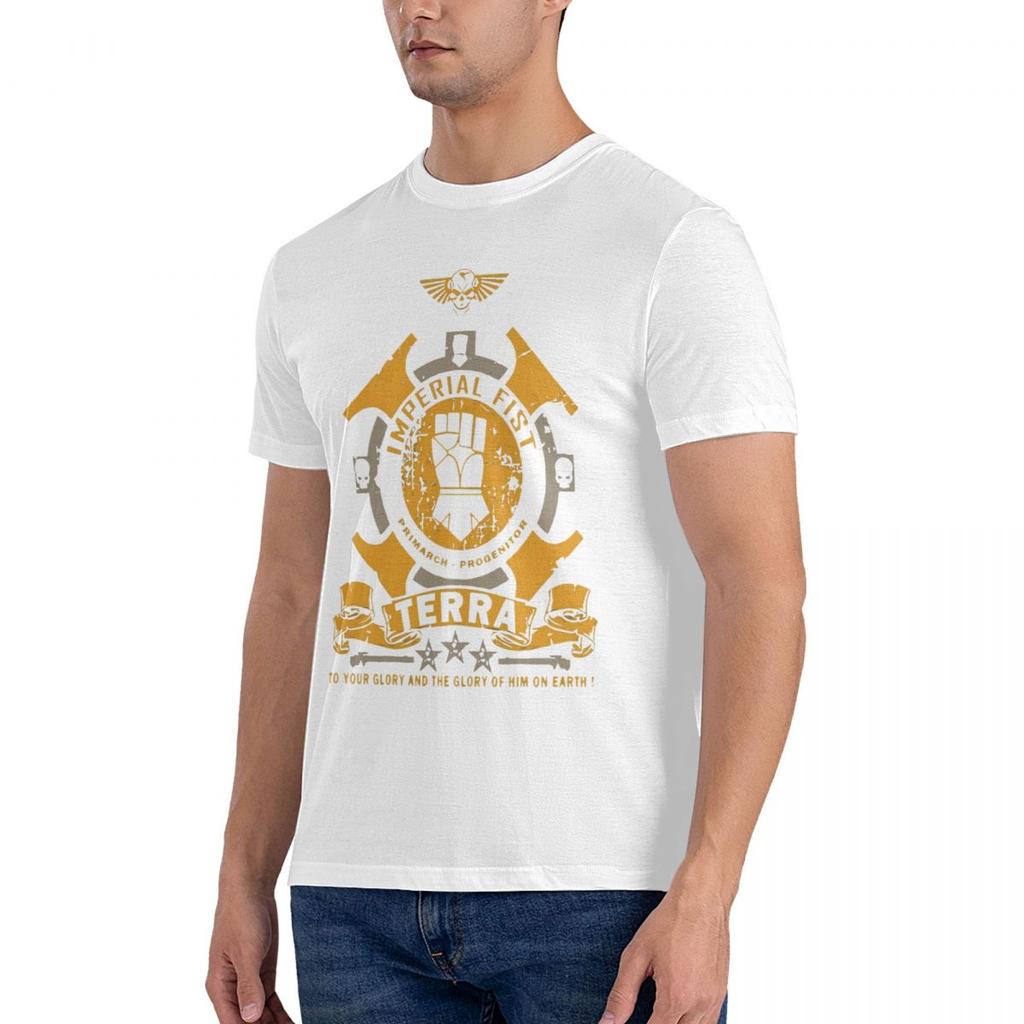 Imperial Fist Terra T Shirt Design Short Sleeve 3xl Outfit Famous Humor Summer Style Unique T Shirt Men Fashion Casual Aesthetic