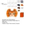 DIY Therian Masque Kit Cat Fox Dyreansiktspute med pels Halloween Rollespill rekvisita for Masquerade Carnival Cosplay Party Supplies