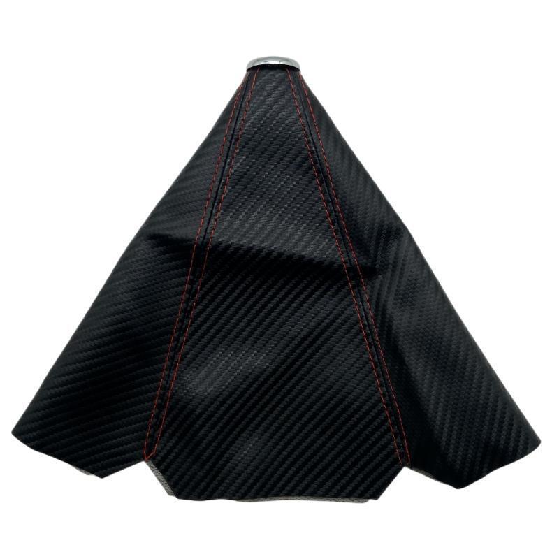 Car Gear Shift Collars Covers Red/Black/Yellow/Blue Suede PU Leather Gear Stick Shift Shifter Knob Cover Boot Gaiter