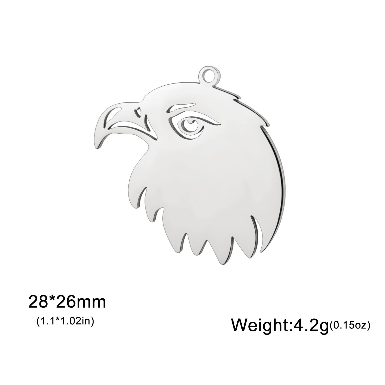

Teamer 3pcs Stainless Steel Wildlife Wolf Bull Eagle Charms for Jewelry Making Necklace DIY Punk Animal Pendant Wholesale
