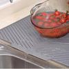Silicone Kitchen Sink Drain Mat - Heat Resistant, Non-Slip Drying Mat for Bowls, Dishes, Fruits, and Vegetables