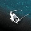 Sterling Elefanten Anhänger Halskette Mit Moissanit Stein Zarte Kette Damen Tier Schmuck Geschenk