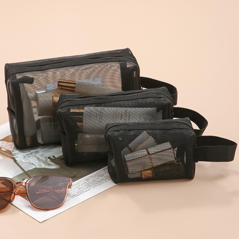 3 STÜCKE/SET Multifunktionale Transparente Make-up-Taschen Große Kapazität Handliche Make-up-Beutel Mädchen