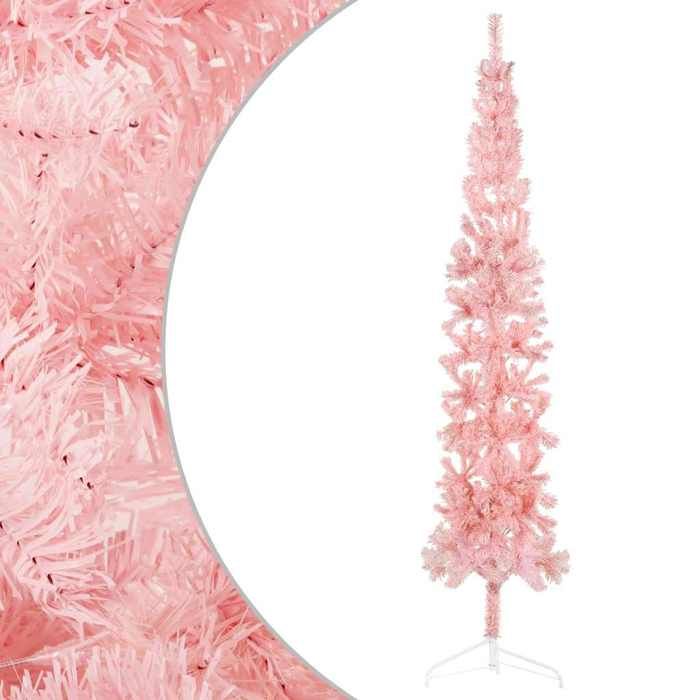 VidaXL Demi Sapin de Noël Artificiel Mince avec Support Arbre de Noël Décoration de Vacances Ornement de Noël Décoration de 344573