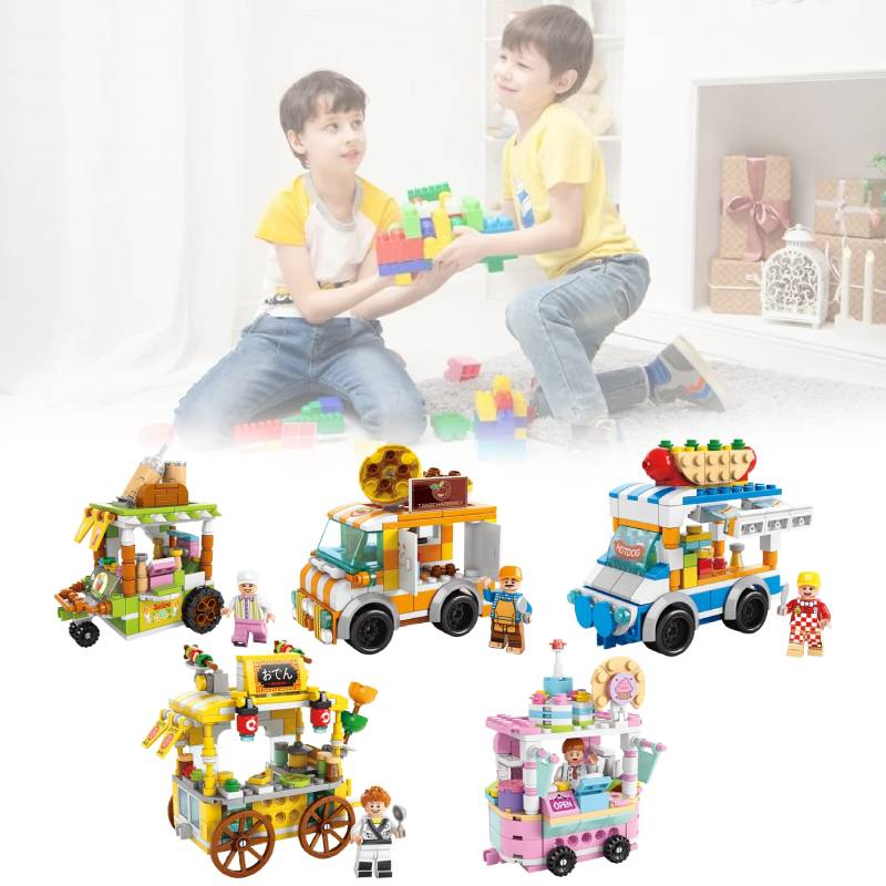 Block Dessert Building City Street View Model Kid Multi Shape Jigsaw Puzzle Gift