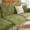 1Pc Ginkgo Leaf Shape Sofa Cover Elastic Fit Soft Jacquard Sofa Slipcover For Living Room Thicken Sofa Couch Cushion Covers