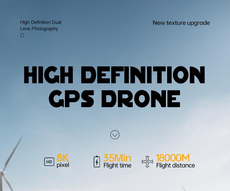 High-Definition 5-Camera Drone: Remote Control, Screen Display, Brushless Motors, Obstacle Avoidance, Folding Design for Aerial Photography.