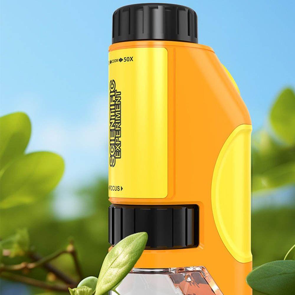 Handheld Microscope Science Toy LED Light Source Little Scientist Microscope  Science Experiments