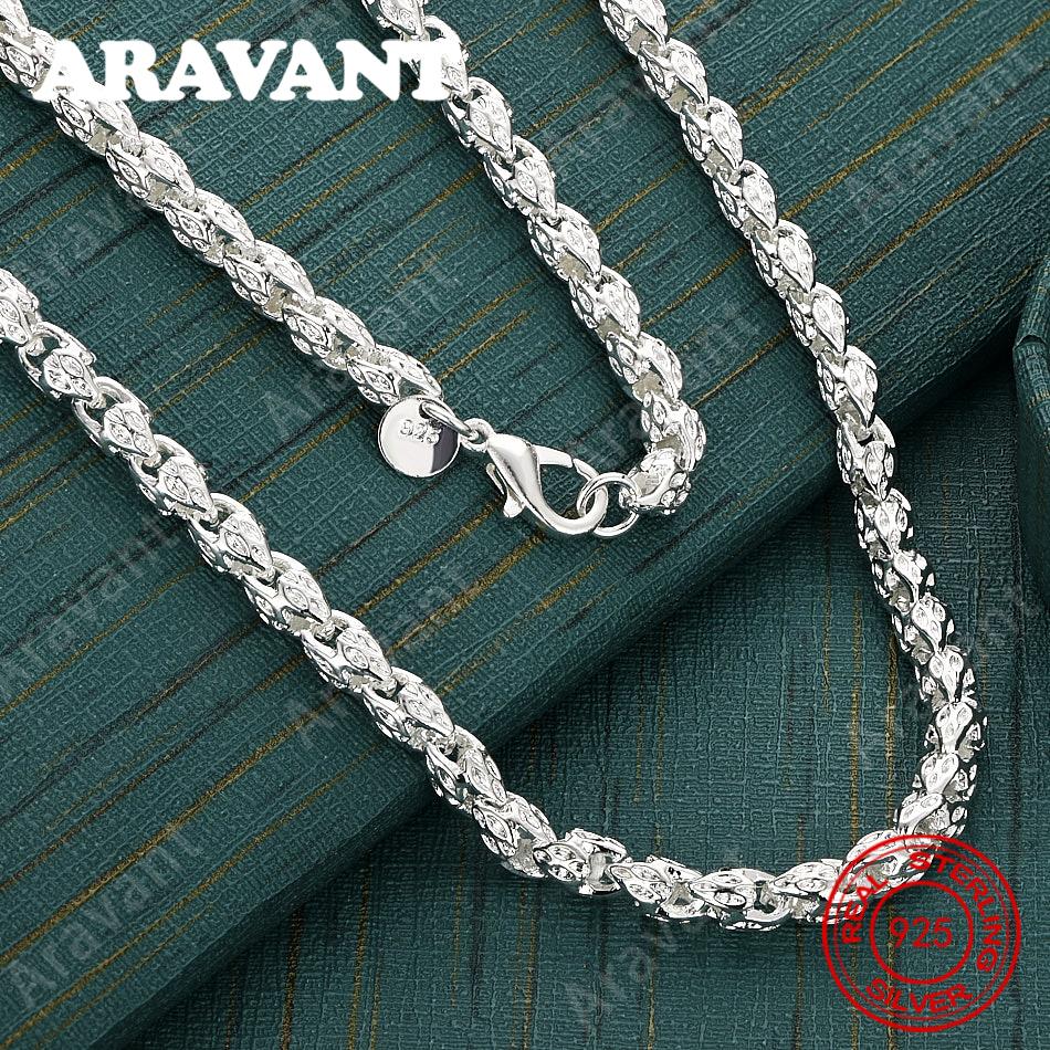 925 Silver Round Rat Chain Necklace - Unique Gift For Women, Versatile For Events And Jewelry