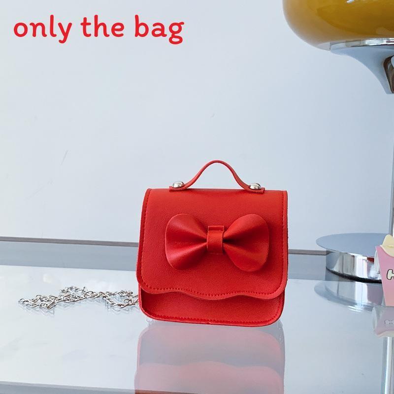 Fashion Girl Toddler Mini Crossbody Bag Pu Coin Purse With Butterfly Bow Decor