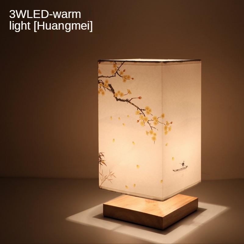National Style Classical Red Plum Magnolia Night Light Retro Oriental Summer Lotus Rhyme Desktop Decoration Atmosphere Light