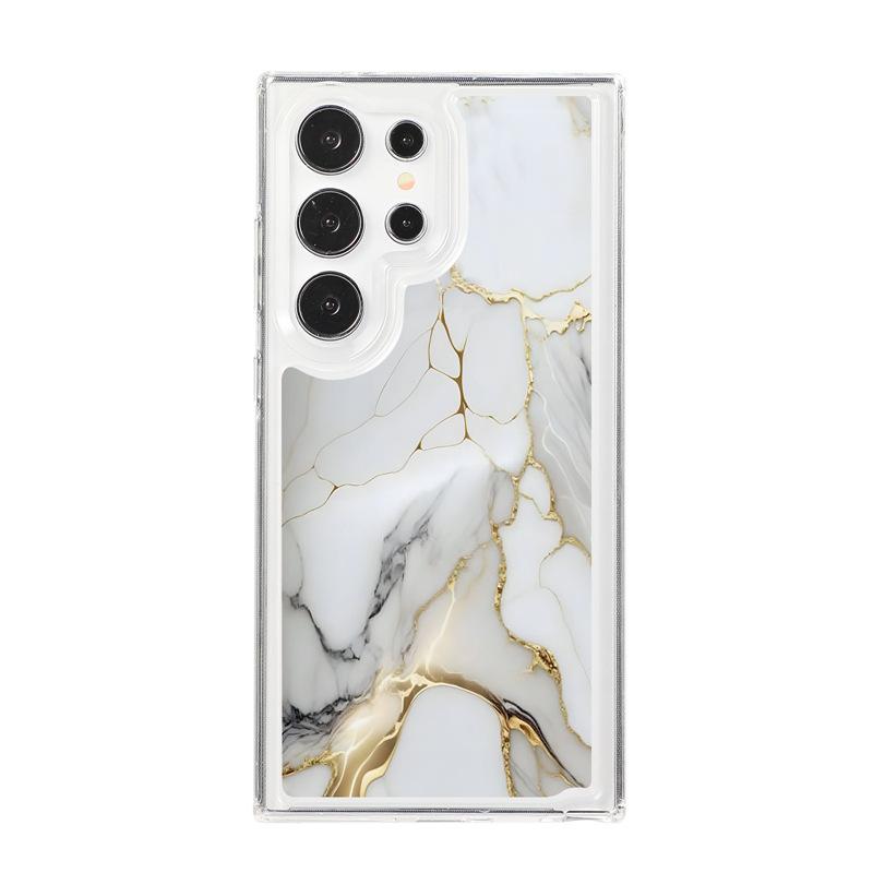 Marble Soft Shell Suitable for Samsung S25 UltraS24 S23FE Mobile Phone Case A56 A06 Air Compressed Airbag Anti Fall