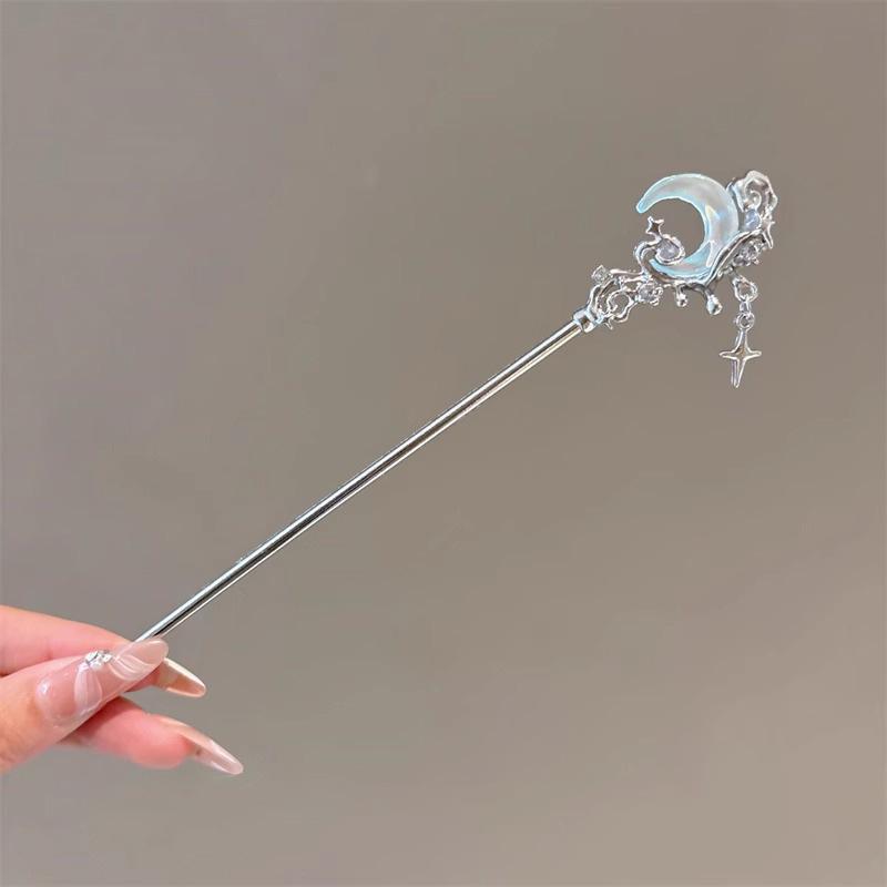 Traditional Sandalwood Hairpin for Chinese Cheongsam & Hanfu Updo