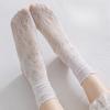 1Pair Women's Sexy Hollowed-out Fishnet Socks Summer Thin Floral Mesh Ruffle-edge Lace Sock Lolita Comfortable Breathable Socks