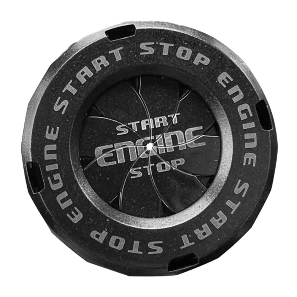 Motorcycle Key Cover Car Interior Sticker Decorative Rotary Push To Start Button Cover Ignition Device Decor for Motorcycle Lock