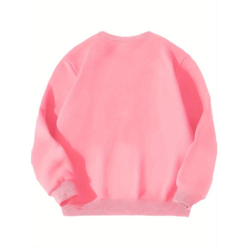 Kids Sweatshirt American Football Themed Print - Crewneck Sweatshirt - Sporty Casual Trendy Fashion